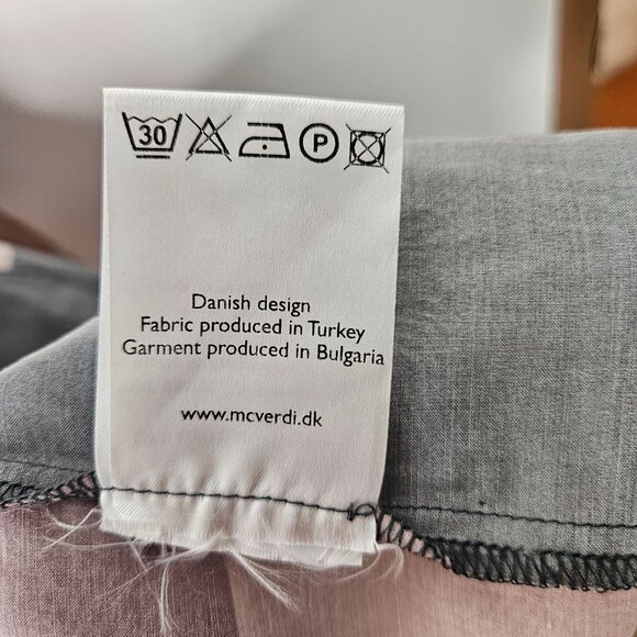 McVerdi Denmark Elmegaard Long Kimono Sz S Lagenlook Artsy Art To wear - Picture 9 of 13